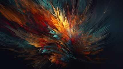 Fototapeta na wymiar abstract background with lights, generative AI 