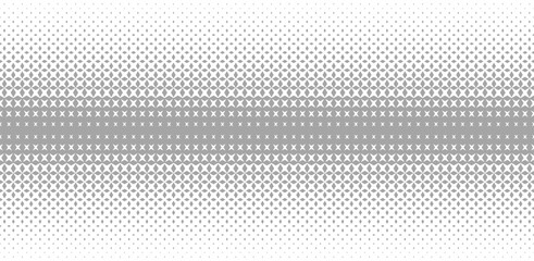 Halftone pattern with rhombuses and stars. Abstract geometric gradient background. Vector illustration,