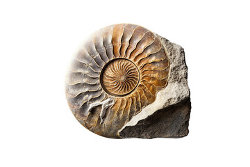Fossil. isolated object, transparent background