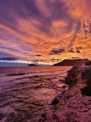 sunset on the beach © Mriam