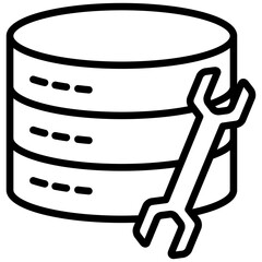 server maintenance icon, are often used in design, websites, or applications, banner, flyer to convey specific concepts related to data management and security.