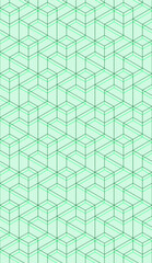 Vector seamless cubic hexagon pattern. Abstract geometric low poly background. Stylish grid texture.