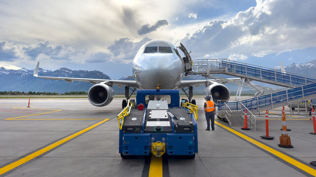 Jackson Hole Airport (JAC), Wyoming, USA. Summer 2023
