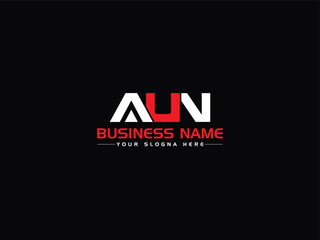 Minimalist Luxury AUN au Monogram Logo Icon For Your Shop