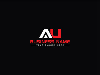Minimalist Luxury AUA au Monogram Logo Icon For Your Shop