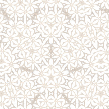 Endlos kachelbares Muster Papierschnitt - orientalische Textur - Generative AI, Generativ, KI © tobiasott