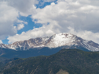 Sunny exterior view of landscape of Garden of the Gods