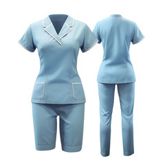 Nurse Uniform. isolated object, transparent background