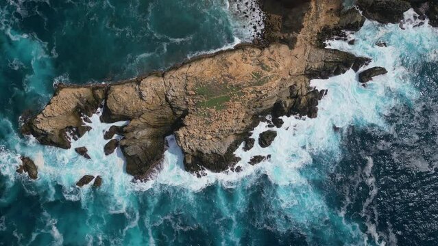 View of "Punta Cometa" cliffs, in the oaxacan coast. Mazunte Oaxaca, Mexico.