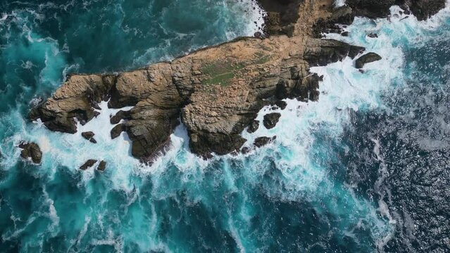 View of "Punta Cometa" cliffs, in the oaxacan coast. Mazunte Oaxaca, Mexico.