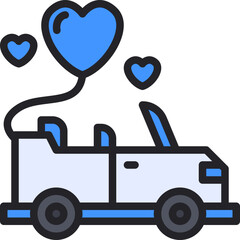 wedding car icon