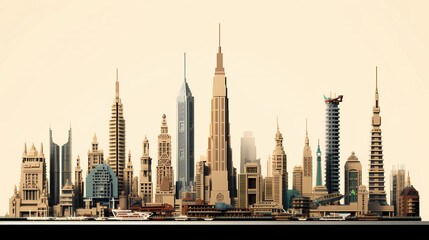 Discover a city adorned with iconic landmarks of modern architecture. The skyline is punctuated by architectural marvels that have become symbols of the city's identity. Each landmark stands as a test