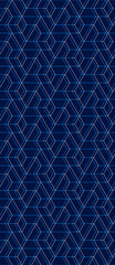 Fototapeta na wymiar Vector seamless linear pattern with rhombuses. Abstract geometric low poly background. Stylish hexagon grid texture.