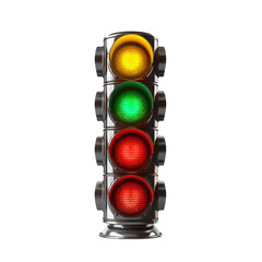 traffic light. isolated object, transparent background