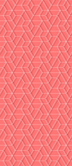Fototapeta premium Vector seamless linear pattern with rhombuses. Abstract geometric low poly background. Stylish hexagon grid texture.