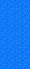 Vector seamless linear pattern with rhombuses. Abstract geometric low poly background. Stylish hexagon grid texture.