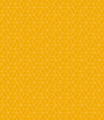 Vector seamless linear pattern with rhombuses. Abstract geometric low poly background. Stylish hexagon grid texture.