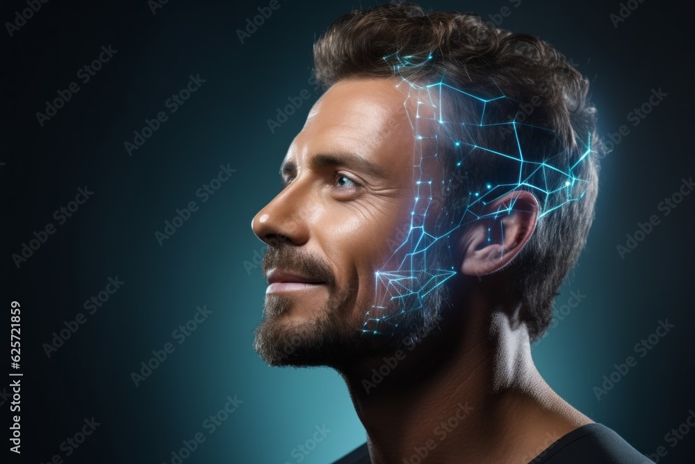 Poster the concept of human application of technology using artificial intelligence