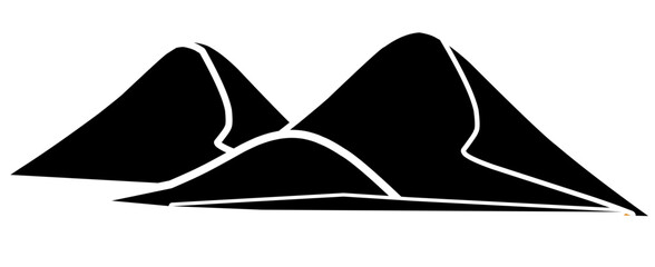 Illustration vector icon of mount