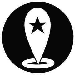 Favorite Location Glyph Icon