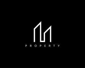 Building, apartment, architecture, real estate, property, skyscraper, cityscape, construction and realty logo design template.