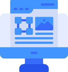 Fototapeta premium web design icon
