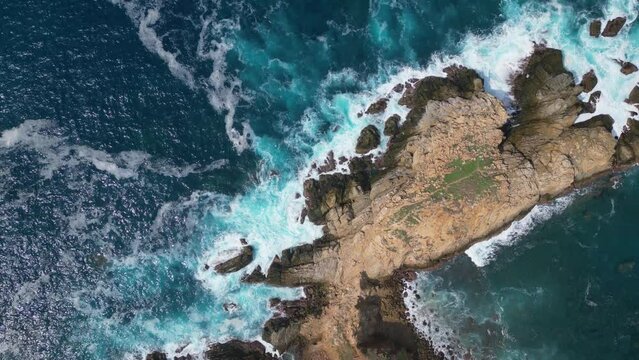 Powerful Waves on the Cliffs of Punta Cometa, Oaxaca, Mexico