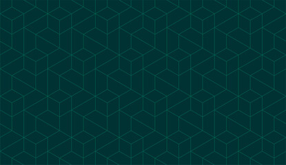 Fototapeta na wymiar Vector seamless cubic hexagon pattern. Abstract geometric low poly background. Stylish grid texture.