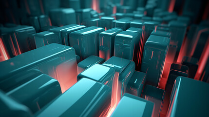 Obraz premium Abstract digital data background. Can be used in the description of network abilities, technological processes, digital storages, science, education, etc.