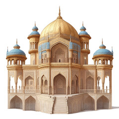 Kingdom Persian Palace Building Vector
