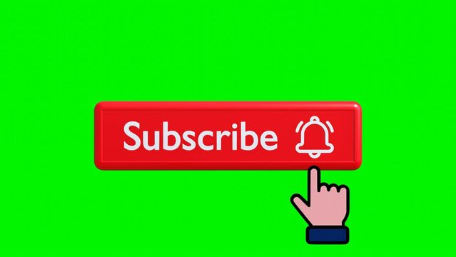 Animated subscribe button and bell for notifications