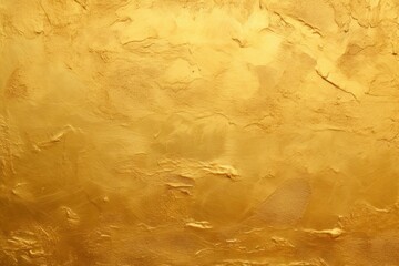 Golden paper background. Gold wall texture. Vintage antique stucco. Generative AI luxury backdrop