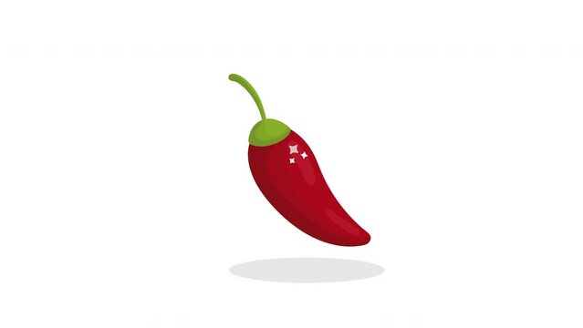 mexican culture chilli pepper vegetable animation
