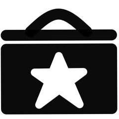 Work bag or cover illustration icon