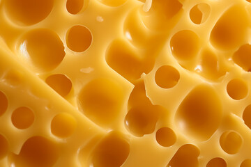 hard cheese with holes, food texture, macro shot, header, tasty details, super close-up, café print, food photography - 625734847