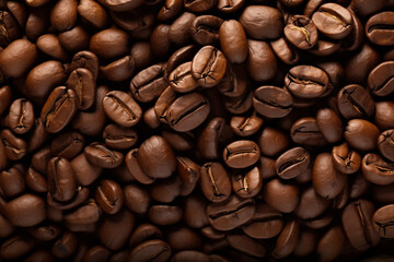 coffee beans, food texture, macro shot, header, tasty details, super close-up, café print, food photography