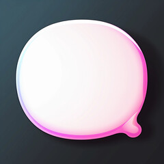 an illustration of blank text bubble for graphic design created by generative AI
