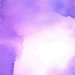 Abstract watercolor background. Vector illustration. Purple watercolor background.