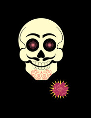 Obraz premium Day of the Dead Male Skull