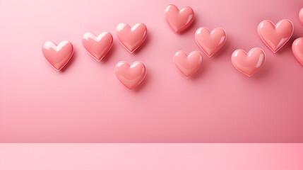 pink heart with pink ribbon
