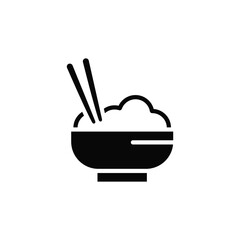 A Bowl of Rice with Chopsticks - Iconic Asian Cuisine