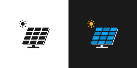 Solar Panel Icon Vector or Solar Panels Icon Isolated in Flat Style. Solar Panel icon for mobile apps or websites. Best Solar panels icon simple design, for illustration of content about solar energy.
