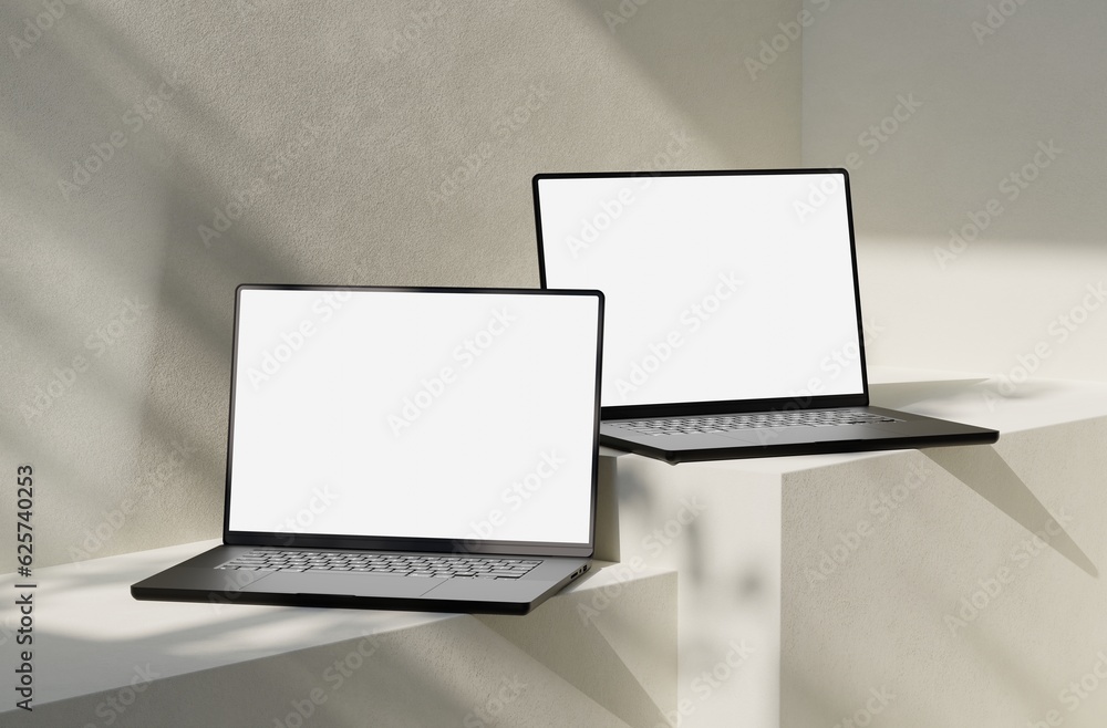 Canvas Prints responsive web design and website mockup, devices mock up, smartphone desktop tablet laptop template