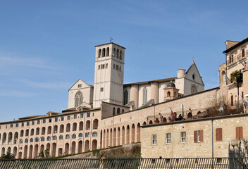 Fototapeta na wymiar Basilica Of Saint Francis Of Assisi, Italy