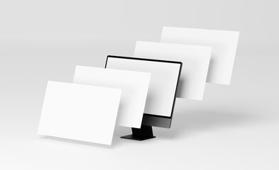 Responsive Web Design and website Mockup, Devices Mock up, Smartphone desktop tablet laptop template Mockup