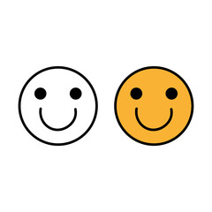 Smiley happy icon. Vector illustration. EPS 10.