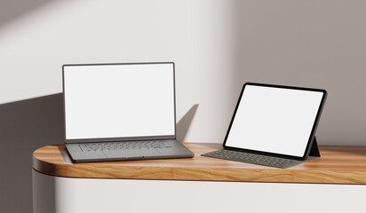 Responsive Web Design and website Mockup, Devices Mock up, Smartphone desktop tablet laptop template Mockup