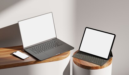 Responsive Web Design and website Mockup, Devices Mock up, Smartphone desktop tablet laptop template Mockup