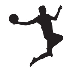 Fototapeta na wymiar basketball sport player silhouette