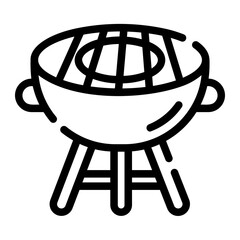 barbecue Line Icon